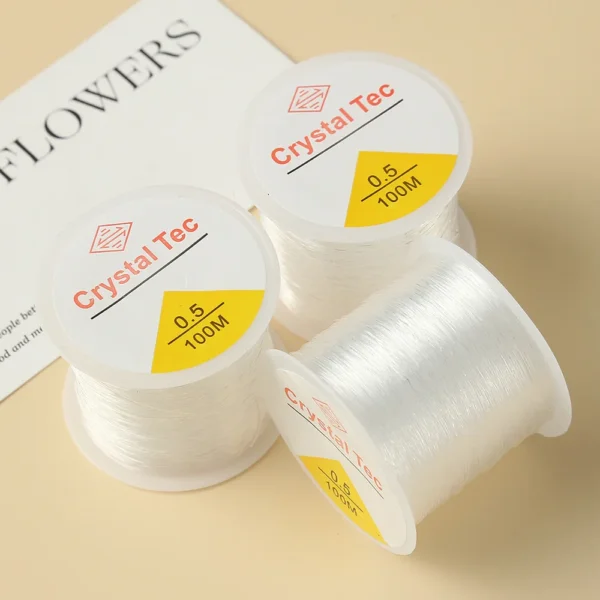 2pcs Transparent Elastic Bracelet String Cord For Jewelry Making And Bracelet Necklace Making,For Sewing Thread - Image 4