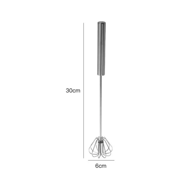 Stainless Steel Rotary Whisk Semi-Automatic Mixer Manual Whisk Household Cream Eggs Baking Gadgets - Image 5