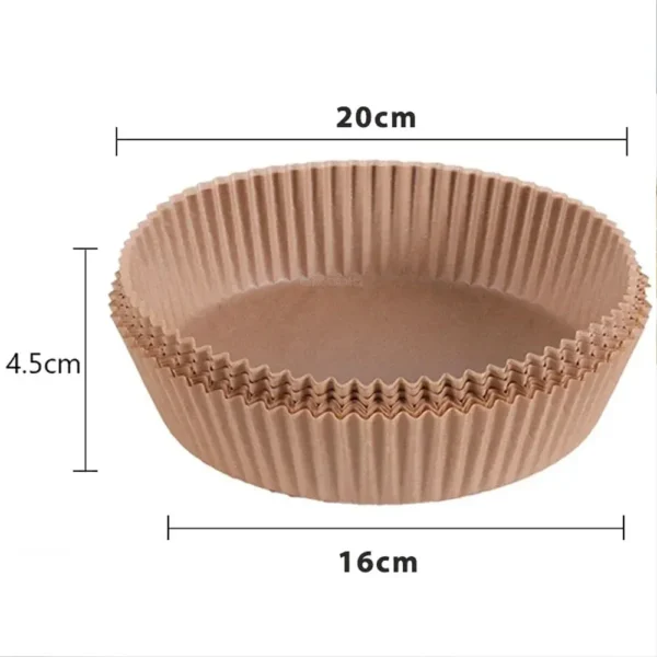 50/100Pcs Air Fryer Disposable Paper Non-Stick Airfryer Baking Papers Round Air-Fryer Paper Liners Paper Kitchen Accessories - Image 6