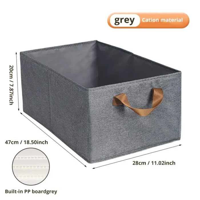 kf-S5b235e249e9041ee8ed0fa37d33623b4m 1pc Dustproof Clothes Quilts Storage Bag Organizers with Handle Non-woven Saving Space Bag Travel Storage Bedroom Bedding Bag - Image 6