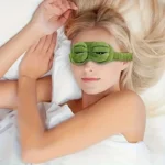 3D Sad Frog Sleep Mask Natural Sleeping Eyeshade Cover Shade Eye Patch Women Men Soft Portable Blindfold Travel Eyepatch - Image 3
