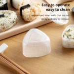 4PCS/Set DIY Sushi Mold Onigiri Rice Ball Food Press Transparent Triangular Sushi Maker Mold Sushi Kit Kitchen Bento Accessorie - Image 2