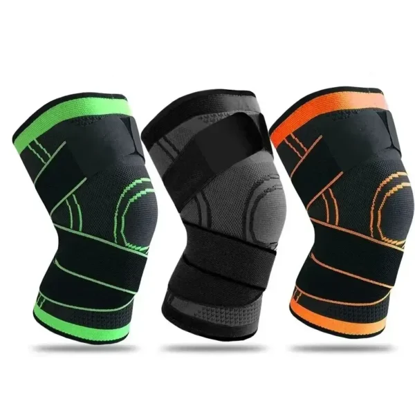 Knee Compressions Sleeve with Adjustable Straps for Running Working Out and Sports Wearing All Day - Image 5