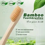 5pcs Bamboo Biodegradable Toothbrush Manual Wooden HandleToothbrushes With Soft Bristles For Sensitive Teeth Gums Oral Care - Image 3