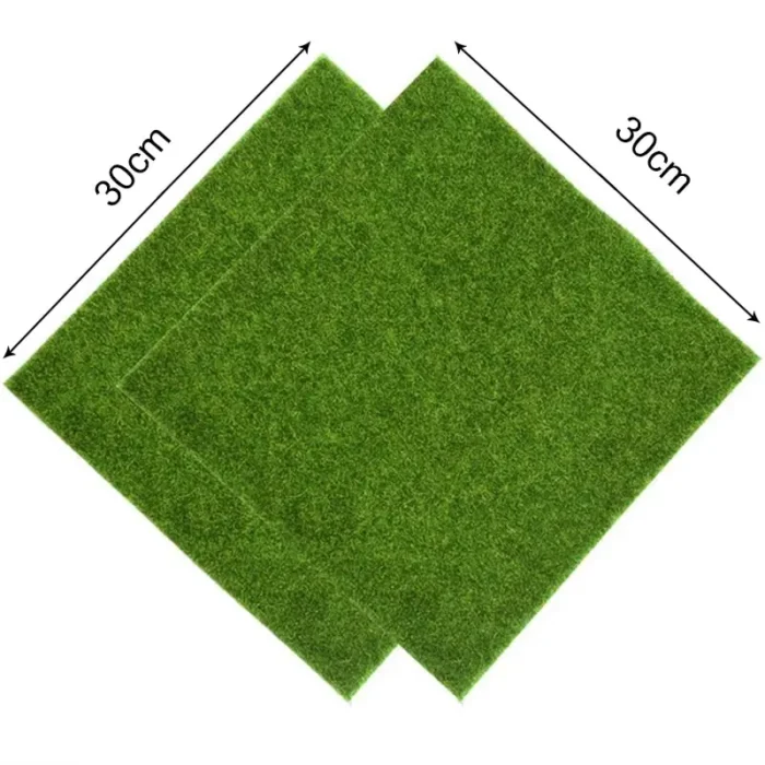 kf-S63da2cfd85b640888832149d6435323fw 30x30cm Artificial Grassland Simulated Lawn False Moss False Tturf Small Court Landscape Scene Layout Decoration Plant Decor - Image 2