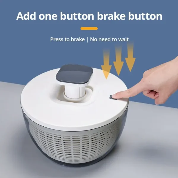 Press Type Vegetable Dehydrator Fruit Dryer Household Large Capacity Dehydrator Kitchen Accessories Drain Salad Basket Gadgets - Image 3