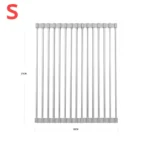 Silicone Stainless Steel Fruit & Vegetable Dish Drainer Kitchen Sink Shelf Kitchen Tools Sponge Holder Kitchen Tools Strainer - Image 6