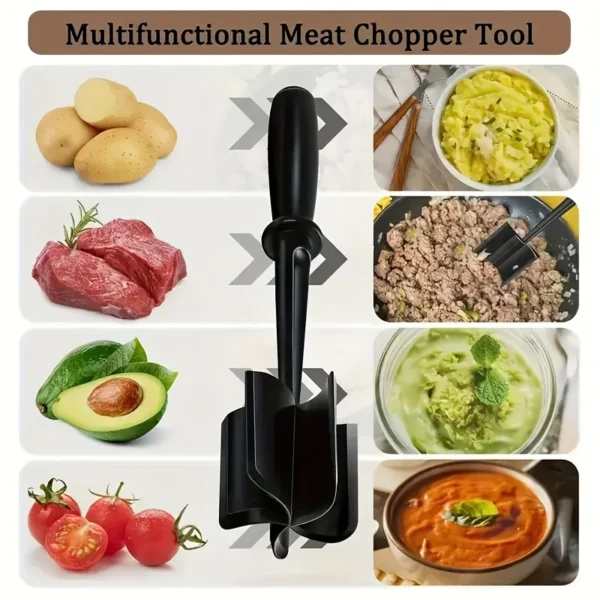1pc Handheld Household Kitchen Meat Chopper Mixing Rice Meat Grinder Grinder Meat Masher Kitchen Tool - Image 2
