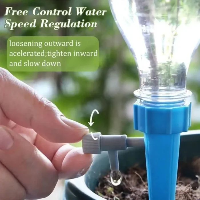 kf-S65be71f1e4f4480ab006d619d4de4c1bS Automatic Drip Irrigation System Self Watering Spike for Flower Plants Greenhouse Garden Adjustable Auto Water Dripper Device - Image 1