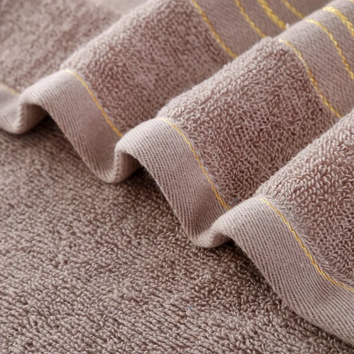 kf-S66b315651e8f41f4806271b7b75618912 Thickened Cotton Towel With Strong Water Absorption Universal Towel For Adults And Children Solid ColorSkin Friendly Towel - Image 5