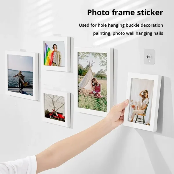 10Pcs Transparent Traceless Self Adhesive Wall Nail Photograph Mural Phase Frame Adhesive Hang Drawing Nails Multipurpose Screw - Image 2
