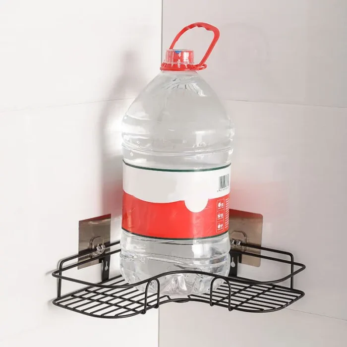 kf-S69537c667fde48d69b5580767368eda9L Iron Triangle Rack For Kitchen Bathroom Storage Rack Thickened Love Corner Rack Storage Rack Durable - Image 4