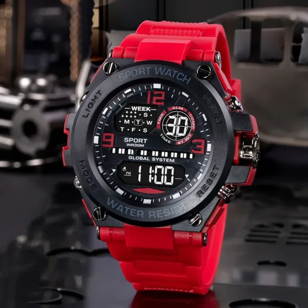 Top Luxury Electronic Watch for Man Outdoor Sport Watch Stopwatch Waterproof Calendar Digital Clock 24355 - Image 3