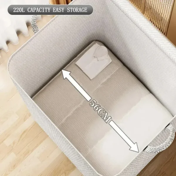 Quilt Storage Bag Large Capacity Duvet Blanket Foldable Sorting Bags Waterproof Dustproof Clothes Organizer Household Moving Bag - Image 4