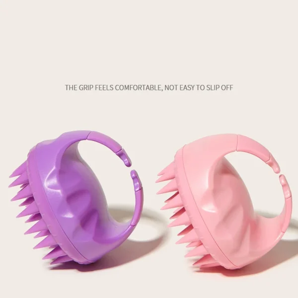 Scalp Scrubber Shampoo Brush Massager Clean Scalp Comb With Handle Hair Washing Brush Scalp Exfoliator Brush Head Scrubber Tools - Image 4