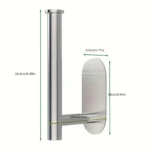 1/2pcs Stainless Steel Baseball Cap Hanger - Wall Mounted Hat Organizer With Punch-Free Design - Image 6