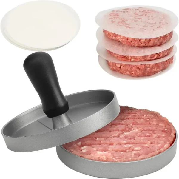 Hamburger Patty Machine Home Kitchen Burger Meat Press Making Round Patty Press Mold Creative Breakfast Patty Maker Aluminum Bur - Image 7