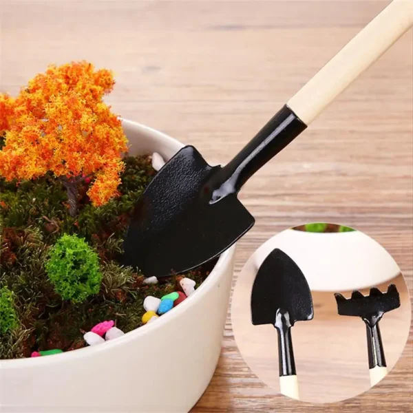Gardening Tools Three-Piece Set Mini Garden Tools Multi-Function Shovel Harrow Shovel Household Plant Pine Soil Shovel - Image 2