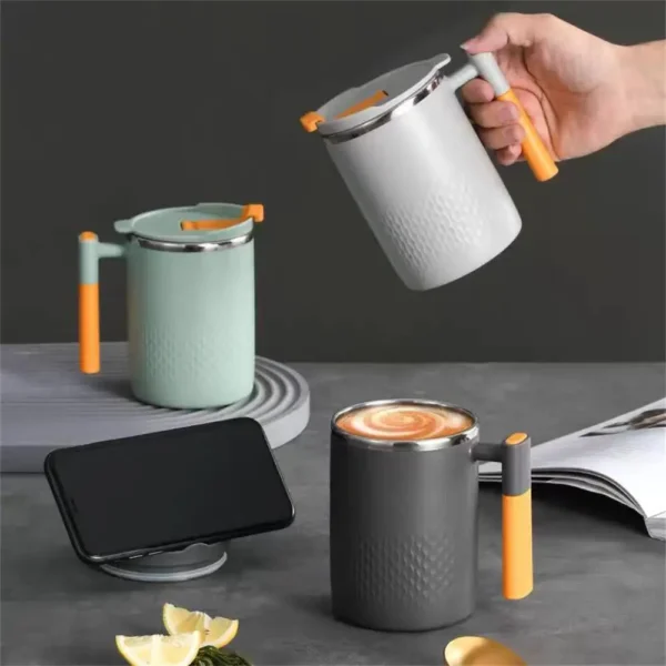 304 Stainless Steel Mug With Tea Leak Tea Cup Double Layer Coffee Cup Japanese Tea Cup Milk Cup - Image 7