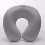 1PC U-shaped Travel Pillow Portable Inflatable Neck Cervical Spine Support Short Plush Cushion Office Sleep Essentials - Image 6