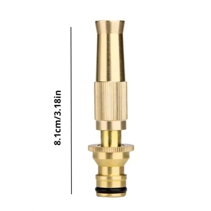 kf-S73c030e843604b07a0145fb4457a72c3Q Garden Brass Adjustable Spray Gun Hose Nozzle High Pressure Straight Copper Gun For Car Washing - Image 6