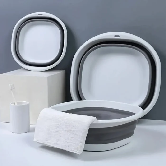 Plastic Folding Basins Portable Wash Basins Folding Laundry Tub Adult Baby Bath Basin Bathroom Kitchen Accessories Wash Basin - Image 1