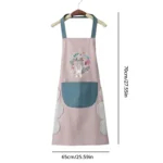 Hand-wiping Kitchen Household Cooking Apron Oil-proof Waterproof Men Women Adult Waist Fashion Coffee Overalls Wipe Hand Apron - Image 6