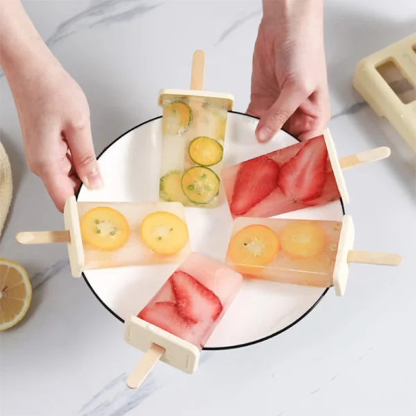 Ice Cream Popsicle Mold DIY Ice Cream Machine Homemade Ice Box with Plastic Stick Ice-lolly Mold Ice Cube Tray Kitchen Gadgets - Image 2