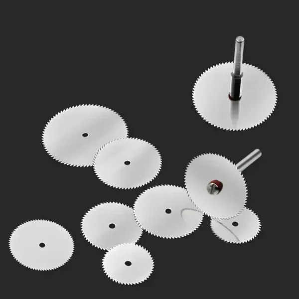 11 Pcs Mini Circular Saw Blade Set Precision Woodworking Cutting Disc with 1 Rod 22mm 25mm 32mm for Cutting Wood Metal - Image 3