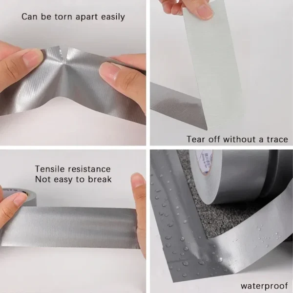Super Sticky Cloth Duct Tape Carpet Binding Floor Waterproof Heavy Duty Industrial Adhesive Tape Repair Bundles - Image 3