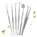 Stainless Steel Dentist Oral Tools Cleaning Flossing Tartar Removal Easy to Clean Not Easy to Break Dental Oral Mirror Care Kit