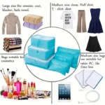 6pcs Travel Storage Bag Large Capacity Luggage Clothes Sorting Organizer Set Suitcase Pouch Case Shoes Packing Cube Bag - Image 4