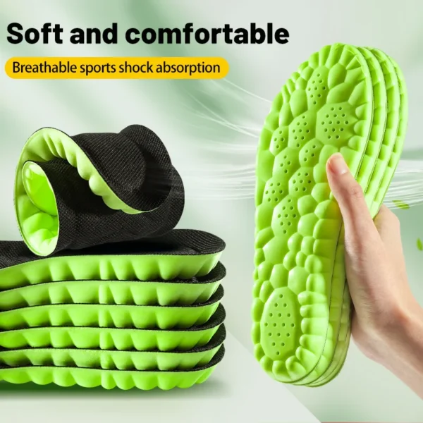 4D Sport Insole Super Soft Shoes Sole Pads for Feet Shock Absorption Baskets Shoe Sole Arch Support Orthopedic Inserts - Image 6