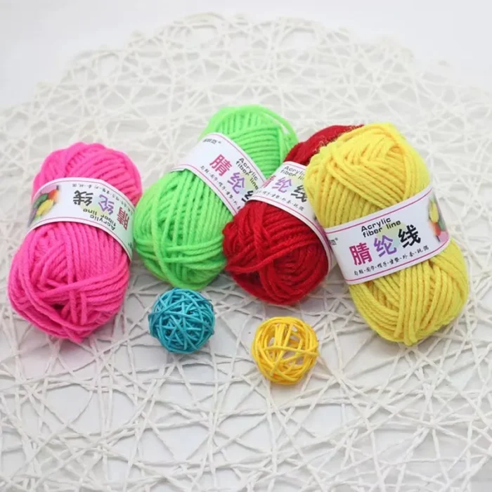 kf-S7d0bf85d1e9140b38796a739209e714eI 12pcs Multicolor Yarn Knitting Supplies , Crochet Craft For Crocheting And Knitting Yarn Starter Kit For Beginners - Image 5