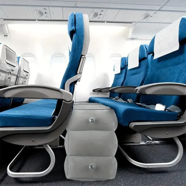 1pc Inflatable Foot Rest Pillow For Travel Portable Adjustable Three Layers Height Stool For Foot Rest Leg Cushion Pillow - Image 3