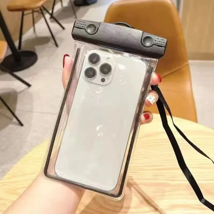 Universal Sealed Phone Waterproof Pouch Lanyard Crossbody Touchable Swimming Diving Phone Case - Image 1