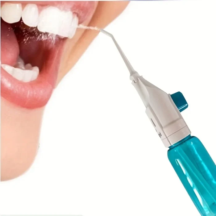 kf-S7ff16c7bb1034bd386039bdd210fbcd9L Household High Pressure Oral Irrigator Portable Teeth Clean Water Dental Floss Manual High Pressure Water Toothpick - Image 1