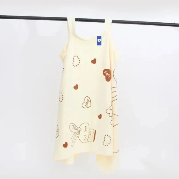 Wearable Bath Towel Love Rabbit Increase Thickened Adult Women Wipe Chest Bath Skirt Absorbent Sweat Steam Skirt Sauna - Image 5