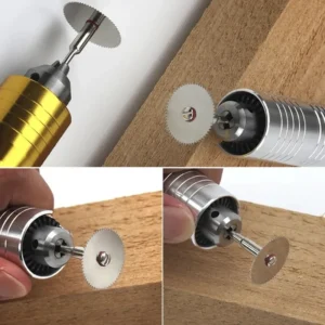 11 Pcs Mini Circular Saw Blade Set Precision Woodworking Cutting Disc with 1 Rod 22mm 25mm 32mm for Cutting Wood Metal