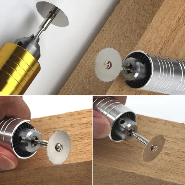 11 Pcs Mini Circular Saw Blade Set Precision Woodworking Cutting Disc with 1 Rod 22mm 25mm 32mm for Cutting Wood Metal - Image 2