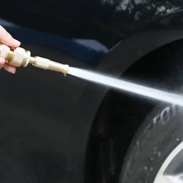 kf-S8278b50daee24a6dac95ae18efe42547T Garden Brass Adjustable Spray Gun Hose Nozzle High Pressure Straight Copper Gun For Car Washing - Image 2