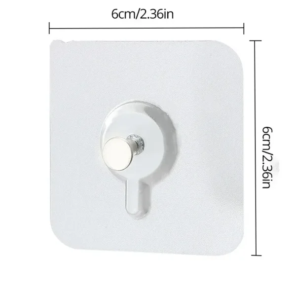 10Pcs Transparent Traceless Self Adhesive Wall Nail Photograph Mural Phase Frame Adhesive Hang Drawing Nails Multipurpose Screw - Image 6