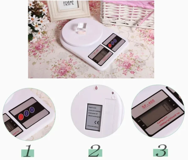 1pc 10kg High-precision Digital Kitchen Electronic Scale Food and Medicinal Material Baking Measurement Scale - Image 4