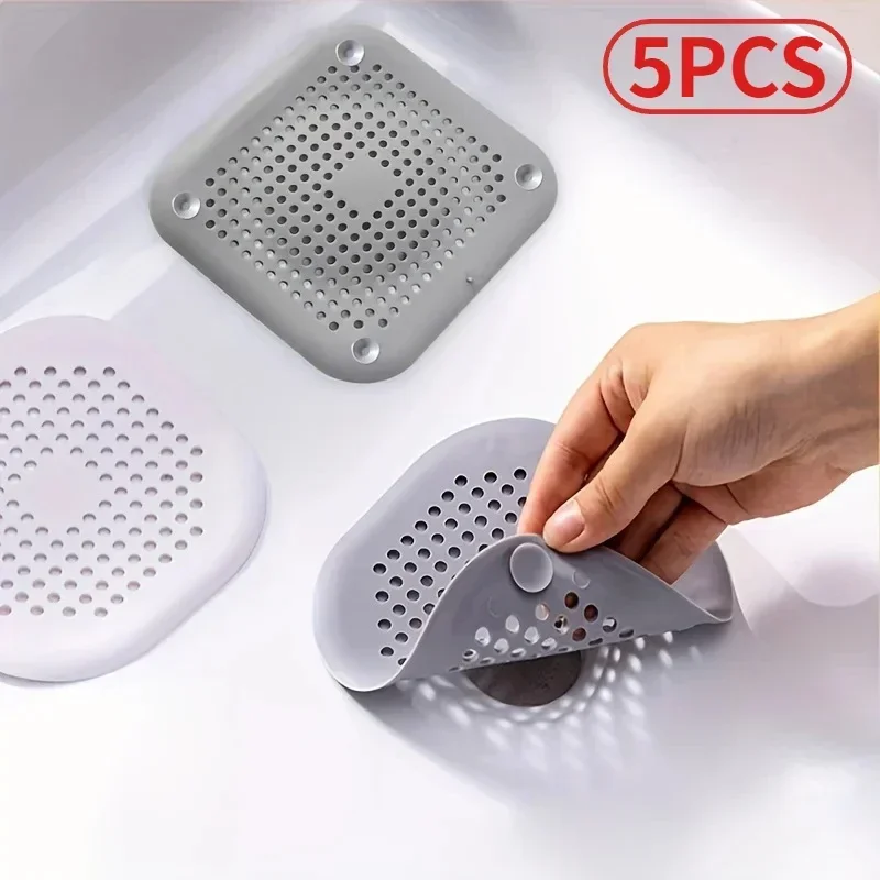 kf-S85bfcc11b16f4c61af2c6d1b415d3692P Hair Filter Shower Drain Plug Kitchen Sink Strainer Bathtub Shower Floor Drain Stopper Home Accessories - Image 1