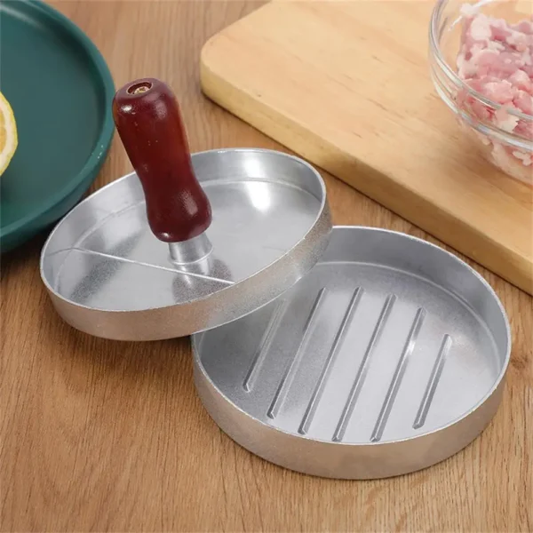 Hamburger Patty Machine Home Kitchen Burger Meat Press Making Round Patty Press Mold Creative Breakfast Patty Maker Aluminum Bur - Image 5