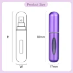 5pcs 5ml Mini Refillable Perfume Atomizer Aluminum Perfume Bottle Portable Perfume Spray Bottle Travel Parfume Mini Bottle - Image 6