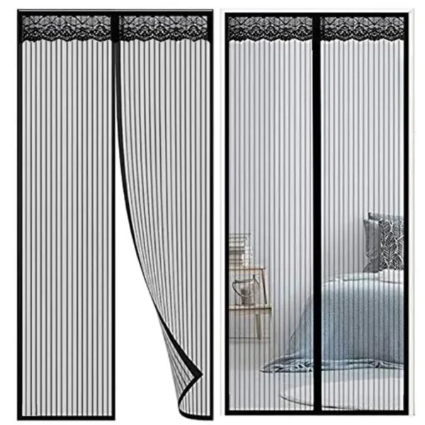 100x210CM Magnetic Door Curtain Net Door Anti Mosquito Insect Fly Bug Curtains Automatic Closing Door - Image 5