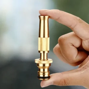 Garden Brass Adjustable Spray Gun Hose Nozzle High Pressure Straight Copper Gun For Car Washing