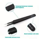 6pcs Precision Long Tweezers Set ESD Anti-Static Stainless SteelTweezers Repair Tools For Electronics Repair Soldering Craft - Image 5