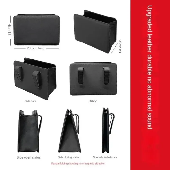 kf-S8f17c692a1f847f89311f3e438e8e58cb Car Trash Can Car Door Storage Box Foldable Seat Back Hanging Storage Bag Storage Box Car Interior Products - Image 5